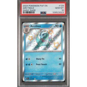 2024 POKEMON PAF EN ARCTIBAX #129 SHINY RARE 108523023 GEM MT 10